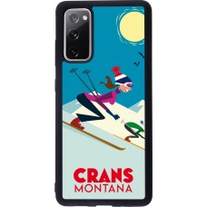 Samsung Galaxy S20 FE 5G Case Hülle - Silikon schwarz Crans-Montana Ski Downhill