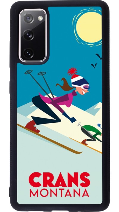 Samsung Galaxy S20 FE 5G Case Hülle - Silikon schwarz Crans-Montana Ski Downhill