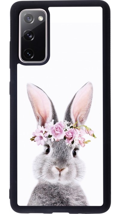 Samsung Galaxy S20 FE 5G Case Hülle - Silikon schwarz Easter 2023 flower bunny