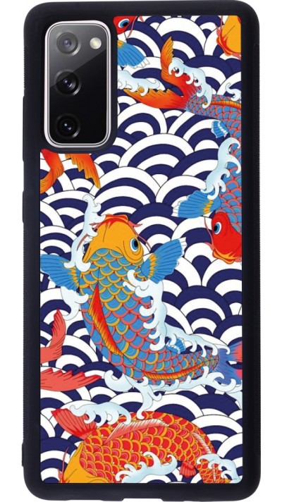 Samsung Galaxy S20 FE 5G Case Hülle - Silikon schwarz Easter 2023 japanese fish