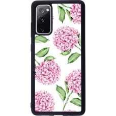 Coque Samsung Galaxy S20 FE 5G - Silicone rigide noir Easter 2024 pink flowers