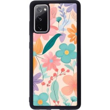 Samsung Galaxy S20 FE 5G Case Hülle - Silikon schwarz Easter 2024 spring flowers