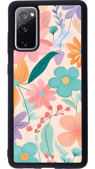 Samsung Galaxy S20 FE 5G Case Hülle - Silikon schwarz Easter 2024 spring flowers