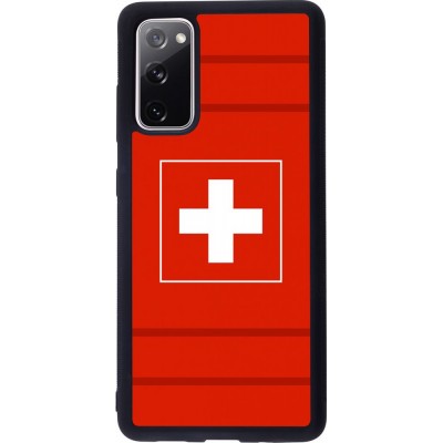 Hülle Samsung Galaxy S20 FE - Silikon schwarz Euro 2020 Switzerland