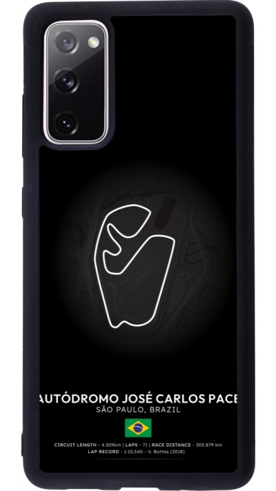 Coque Samsung Galaxy S20 FE 5G - Silicone rigide noir F1 Track 2025 Brazil