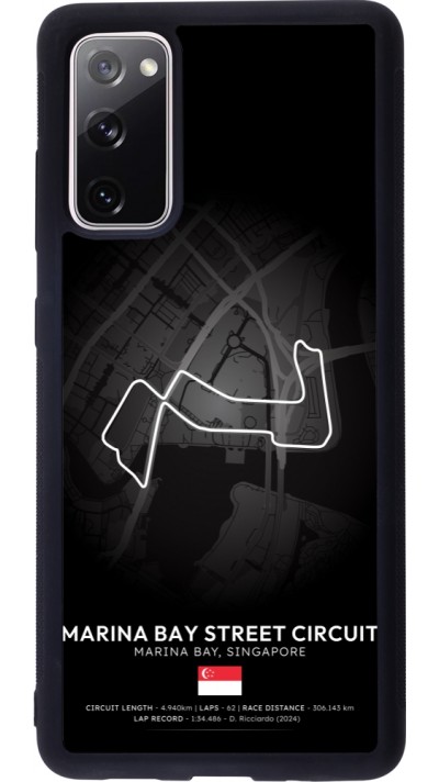 Coque Samsung Galaxy S20 FE 5G - Silicone rigide noir F1 Track 2025 Singapore
