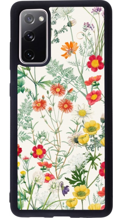 Coque Samsung Galaxy S20 FE 5G - Silicone rigide noir Flora Botanical Wildlife
