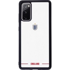 Coque Samsung Galaxy S20 FE 5G - Silicone rigide noir Maillot de football Angleterre 2026 personnalisable
