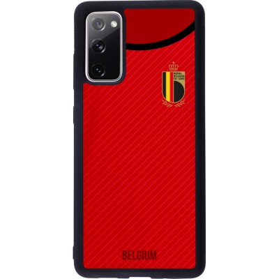 Samsung Galaxy S20 FE 5G Case Hülle - Silikon schwarz Belgien 2022 personalisierbares Fußballtrikot