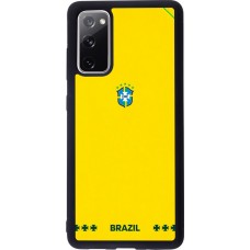 Samsung Galaxy S20 FE 5G Case Hülle - Silikon schwarz Brasilien 2026 personalisierbares Fussballtrikot