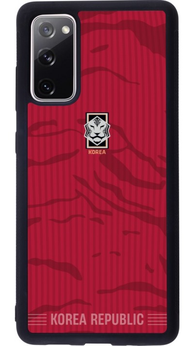 Samsung Galaxy S20 FE 5G Case Hülle - Silikon schwarz Südkorea 2026 personalisierbares Fussballtrikot