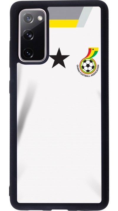 Coque Samsung Galaxy S20 FE 5G - Silicone rigide noir Maillot de football Ghana 2022 personnalisable