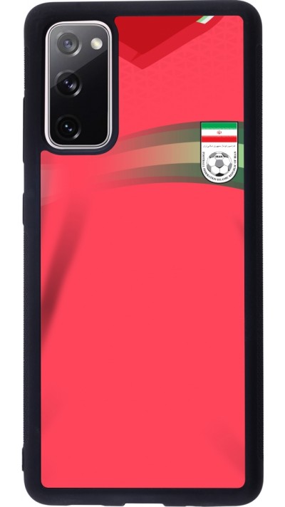 Coque Samsung Galaxy S20 FE 5G - Silicone rigide noir Maillot de football Iran 2022 personnalisable