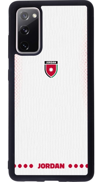 Samsung Galaxy S20 FE 5G Case Hülle - Silikon schwarz Jordanien 2026 personalisierbares Fussballtrikot