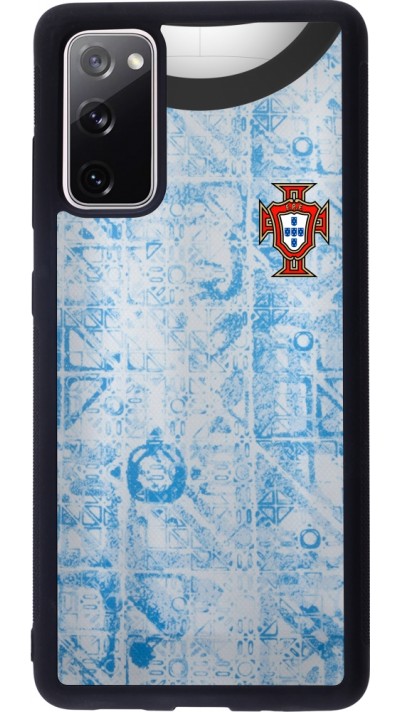 Coque Samsung Galaxy S20 FE 5G - Silicone rigide noir Maillot de football Portugal Extérieur personnalisable