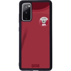 Samsung Galaxy S20 FE 5G Case Hülle - Silikon schwarz Katar 2022 personalisierbares Fussballtrikot