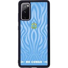 Samsung Galaxy S20 FE 5G Case Hülle - Silikon schwarz Demokratische Republik Kongo 2026 personalisierbares Fussballtrikot