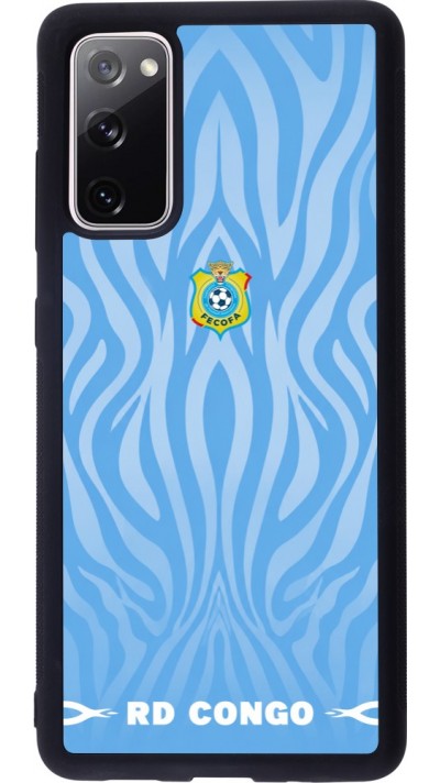 Samsung Galaxy S20 FE 5G Case Hülle - Silikon schwarz Demokratische Republik Kongo 2026 personalisierbares Fussballtrikot