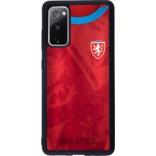 Coque Samsung Galaxy S20 FE 5G - Silicone rigide noir Maillot de football République Tchèque personnalisable