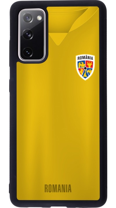 Coque Samsung Galaxy S20 FE 5G - Silicone rigide noir Maillot de football Roumanie