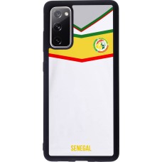 Coque Samsung Galaxy S20 FE 5G - Silicone rigide noir Maillot de football Senegal 2022 personnalisable