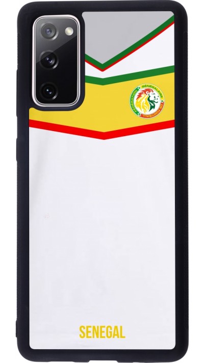 Coque Samsung Galaxy S20 FE 5G - Silicone rigide noir Maillot de football Senegal 2022 personnalisable