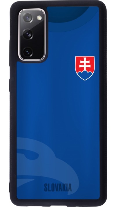 Coque Samsung Galaxy S20 FE 5G - Silicone rigide noir Maillot de football Slovaquie