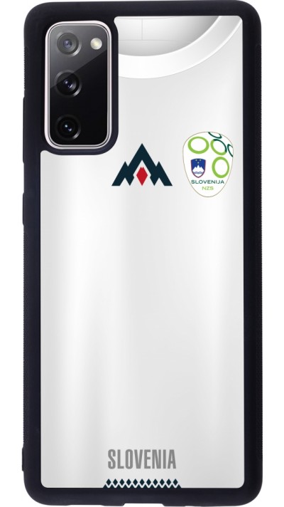 Coque Samsung Galaxy S20 FE 5G - Silicone rigide noir Maillot de football Slovénie