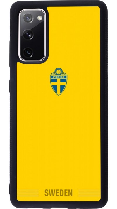 Samsung Galaxy S20 FE 5G Case Hülle - Silikon schwarz Schweden 2026 personalisierbares Fussballtrikot