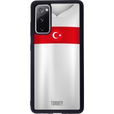 Coque Samsung Galaxy S20 FE 5G - Silicone rigide noir Maillot de football Turquie personnalisable
