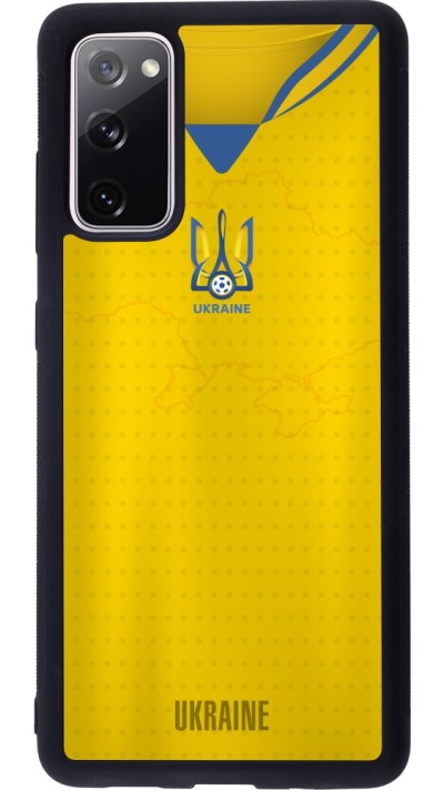 Coque Samsung Galaxy S20 FE 5G - Silicone rigide noir Maillot de football Ukraine