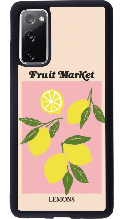 Samsung Galaxy S20 FE 5G Case Hülle - Silikon schwarz Fruit market lemons 2026