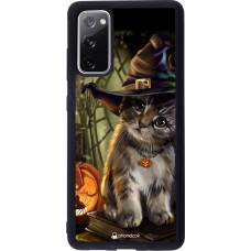 Hülle Samsung Galaxy S20 FE - Silikon schwarz Halloween 21 Witch cat