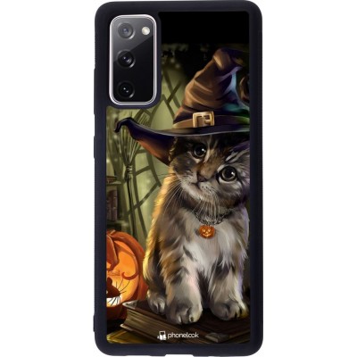 Hülle Samsung Galaxy S20 FE - Silikon schwarz Halloween 21 Witch cat
