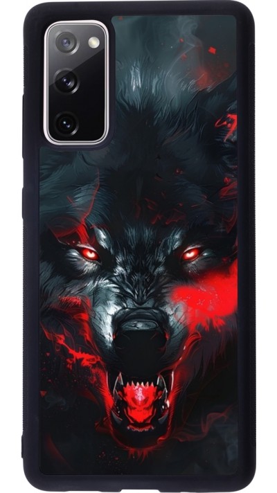 Samsung Galaxy S20 FE 5G Case Hülle - Silikon schwarz Halloween 2024 mad werewolf