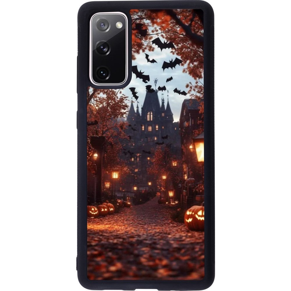 Coque Samsung Galaxy S20 FE 5G - Silicone rigide noir Halloween 2025 Haunted house