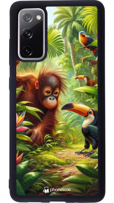 Samsung Galaxy S20 FE 5G Case Hülle - Silikon schwarz Tropischer Dschungel Tayrona