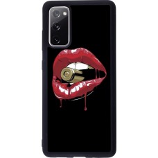 Coque Samsung Galaxy S20 FE - Silicone rigide noir Lips bullet