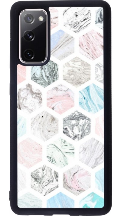 Coque Samsung Galaxy S20 FE 5G - Silicone rigide noir Marble Everything