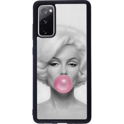 Coque Samsung Galaxy S20 FE - Silicone rigide noir Marilyn Bubble