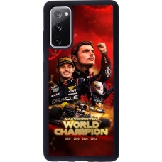 Coque Samsung Galaxy S20 FE 5G - Silicone rigide noir Max Verstappen Champion 2023
