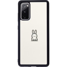 Coque Samsung Galaxy S20 FE 5G - Silicone rigide noir Minimal bunny cutie