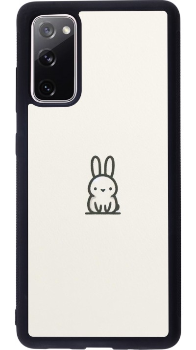 Coque Samsung Galaxy S20 FE 5G - Silicone rigide noir Minimal bunny cutie