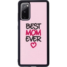 Samsung Galaxy S20 FE 5G Case Hülle - Silikon schwarz Mom 2023 best Mom ever pink