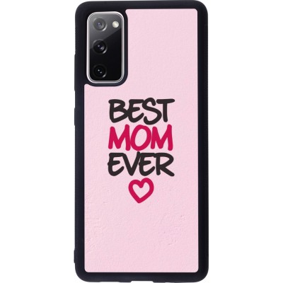 Samsung Galaxy S20 FE 5G Case Hülle - Silikon schwarz Mom 2023 best Mom ever pink