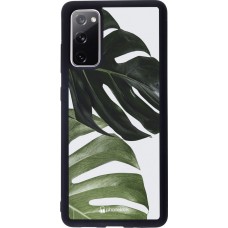 Hülle Samsung Galaxy S20 FE - Silikon schwarz Monstera Plant