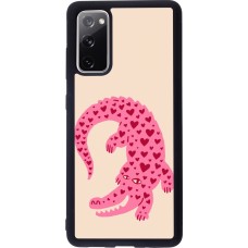 Samsung Galaxy S20 FE 5G Case Hülle - Silikon schwarz Pink crocodile 2026