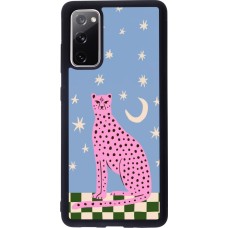 Coque Samsung Galaxy S20 FE 5G - Silicone rigide noir Pink leopard with stars 2026
