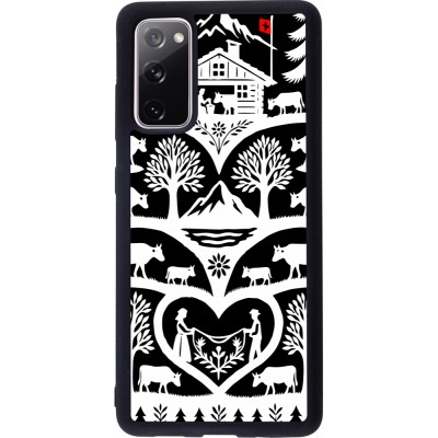 Coque Samsung Galaxy S20 FE 5G - Silicone rigide noir Poya Suisse 2 noir