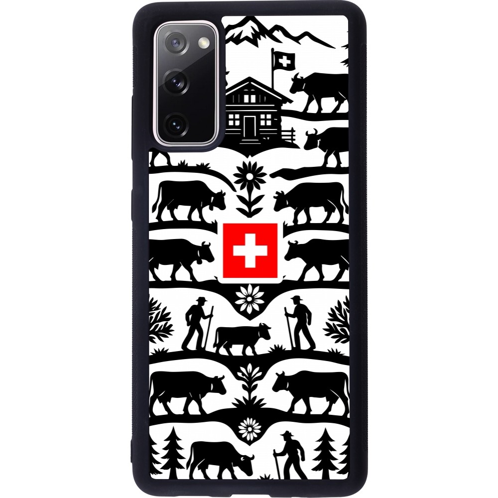 Coque Samsung Galaxy S20 FE 5G - Silicone rigide noir Poya Suisse 3